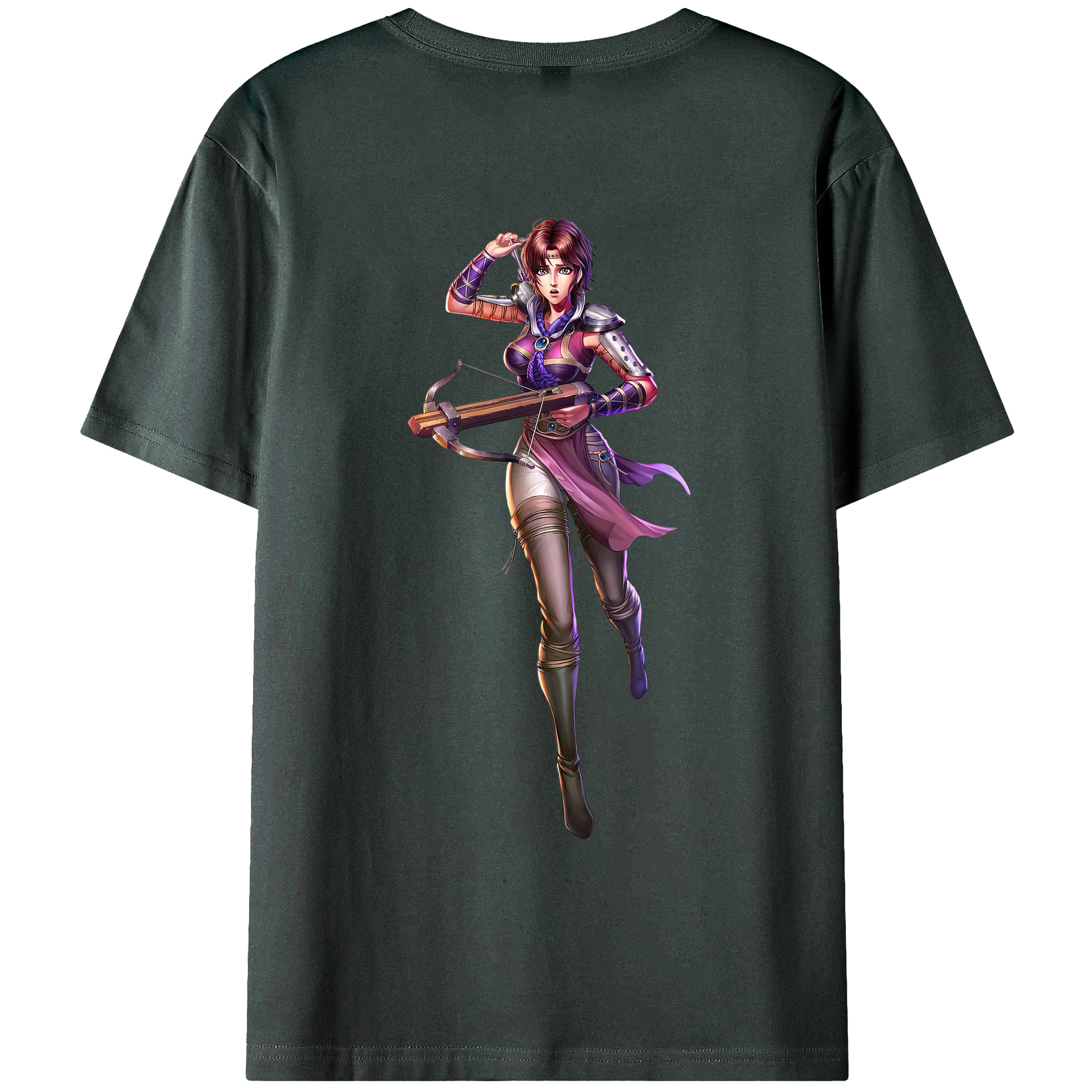 （画像用） 北斗の拳 Fist of the North Star 綿100％ メンズ半袖Tシャツ（バックプリント） 通気性